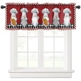 thumbnail image 2 of Chef Gnome Kitchen Small Curtain Rod Pocket Short Curtains Half Drapes Partition Cabinet Door Window Curtains Home Decor, 2 of 6