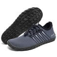 thumbnail image 2 of Racqua Men Water Shoes Quick Dry Beach Barefoot Shoes Lightweight Slip on Fishing Diving Surfing Shoes Swim Anti Slip Aqua Shoes Grey 10.5 Women/9.5 Men, 2 of 7