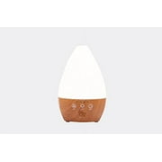Sea Glass Aromatherapy Ultrasonic Diffuser by Ovvio Oils (200 ml) (wood grain base)