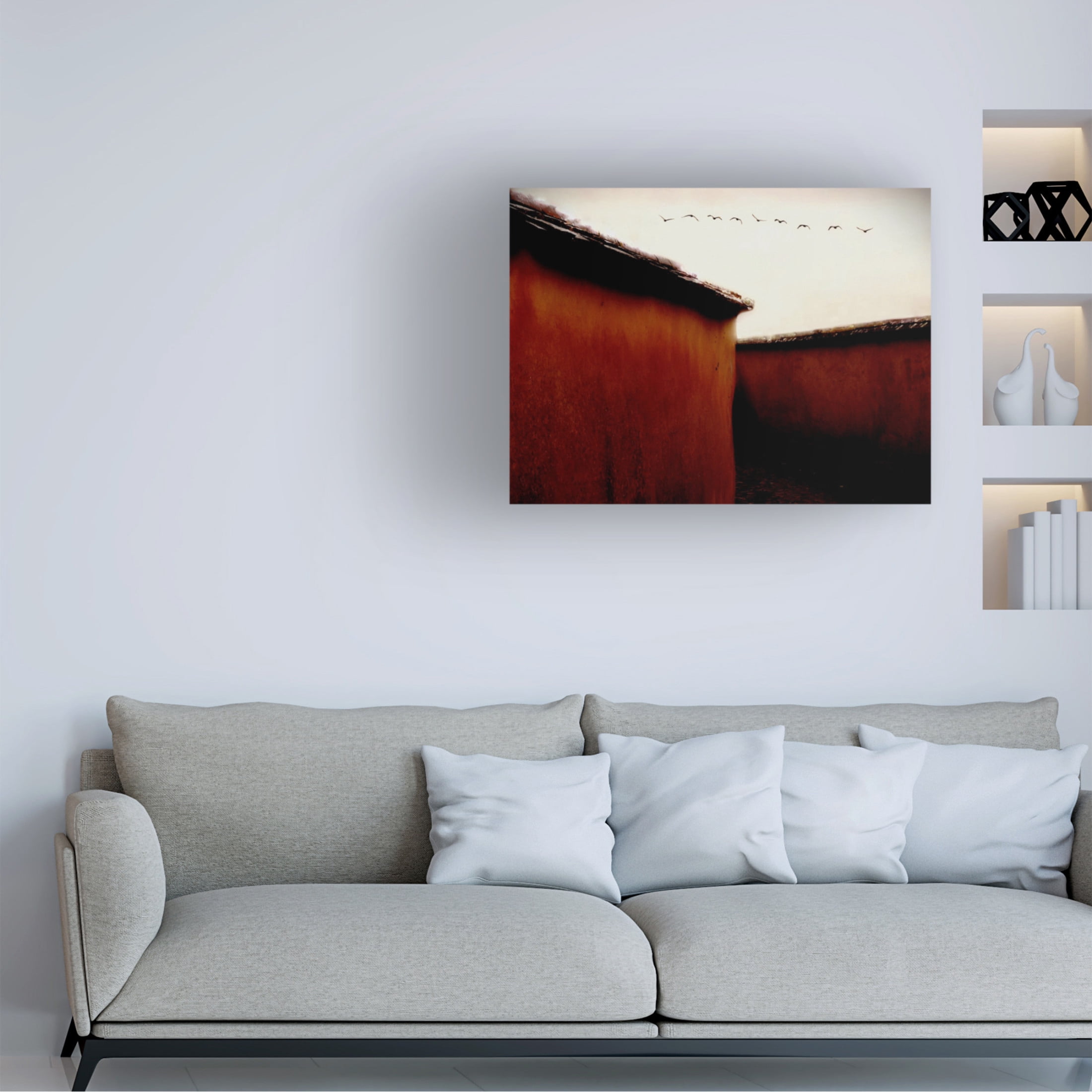 Trademark Fine Art Gareth Thomas  Leaving For Winter Canvas Wall Art