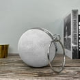 thumbnail image 3 of Geiomoo Ball Shape Clutch Purse, Ring Handle Evening Bag Handbag with Long Chain for Wedding Party, 3 of 7