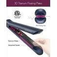 thumbnail image 4 of ANGENIL Plancha plana de titanio profesional de 1 pulgada, alisadora de pelo y rizador 2 en 1 con temperatura ajustable para todo tipo de cabello, tamaño de viaje con bolsa de silicona resistente, 4 of 5