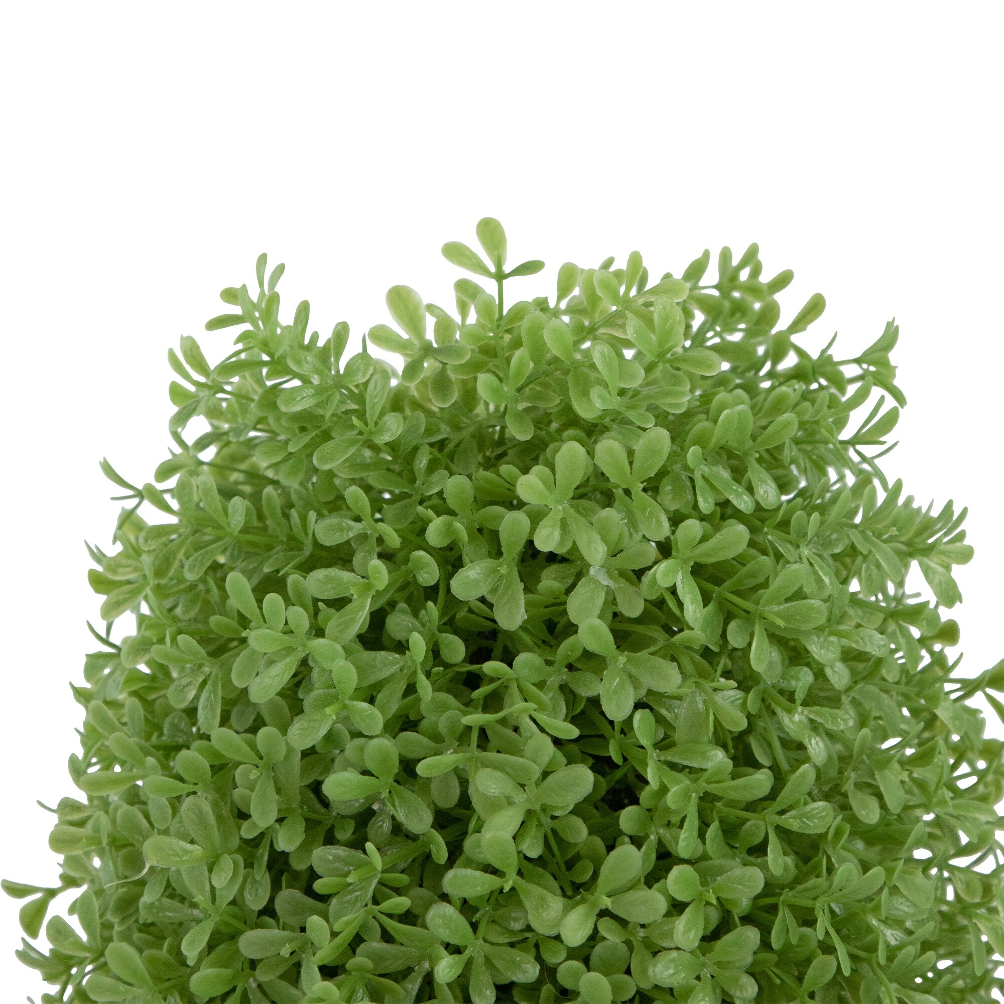 15" Artificial Boxwood Cone Topiary Tree with Round Pot  Unlit - 9