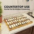 thumbnail image 5 of SpaceAid Bamboo Spice Drawer Organizer, Expandable, from 12" to 23" Wide (Need 3" Deep Drawer, Jars Not Included), 5 of 6