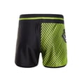 thumbnail image 2 of IEFIEL Kids Boys Wide Waistband Boxing Shorts Side Split Printed Gym Training Wrestling Shorts Green&Black M/150, 2 of 7