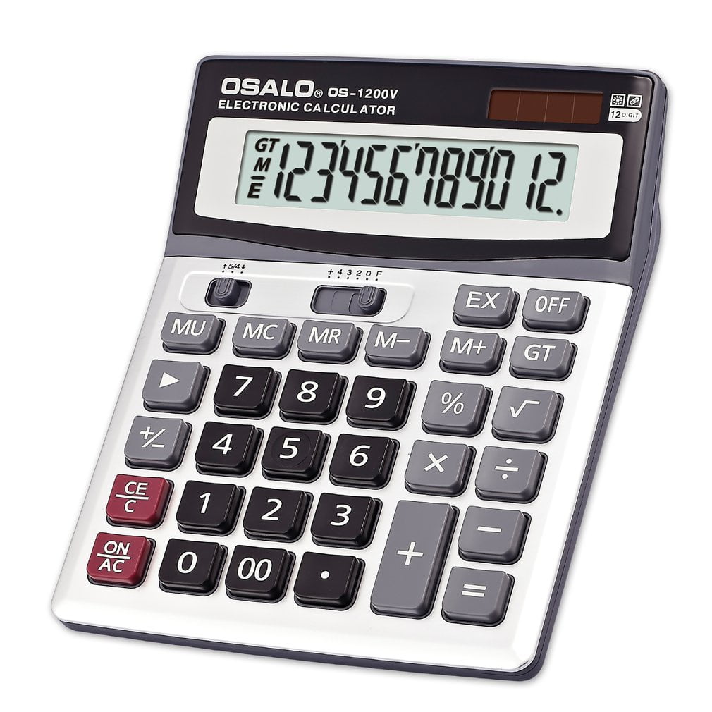 OSALO 1200V 12 Digits Multifunctional Electronic Calculator Large
