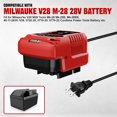 thumbnail image 2 of Charger para V28 para M28, para Mil*wau*kee V28, 28V, 0726-22, 0780-20, 48-11-2830, M28, 0721-21 Batería Charger, para Mil*wau*kee Mk28 para 28 Voltios, 2 of 8