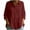 Wine, variant on BLVB Womens 3/4 Sleeve Tops V Neck Cotton Linen Peplum Blouse Button Collared Shirts for Women Business Casual