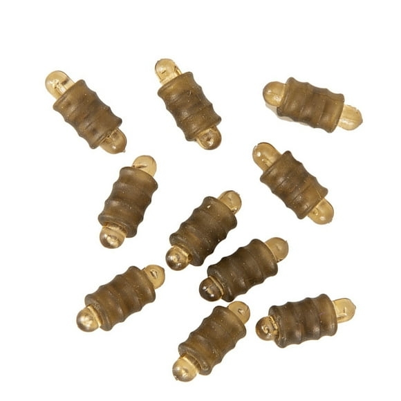 keepw 10 Pcs Connecteurs de Pêche à la Carpe Imperméables Légers Résistants à l'Usure Réutilisables Rigs Connecteur Perles Carpes Outil d'Attirail de Poisson L/10 Pcs
