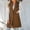 Brown, variant on Camel Coat for Women Women'S Solid Color Sleeveless Waistcoat with Lapel Brown S
