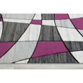 thumbnail image 4 of HR HANDCRAFT RUGS HR Color Block / Geometric /Linear Contemporary Hand Carved Area Rug Purple - 7'5" x 10', 4 of 5