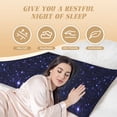 thumbnail image 4 of Body Pillow Cover, Galaxy Violet abstract Glitter Body Pillow Cases with Zipper Soft Breathable Smooth Skin Friendly Long Pillow Case 20x60 inches, 1Pcs, 4 of 7