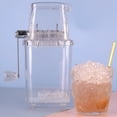 thumbnail image 2 of Stainless Steel Blade Ice Crusher Manual Ice Crusher Handle Stainless Steel Blades Multifunctional Slushy Maker Snow Cone Shaved Ice Machine Kitchen Bar Manual Ice Shaver, 2 of 5