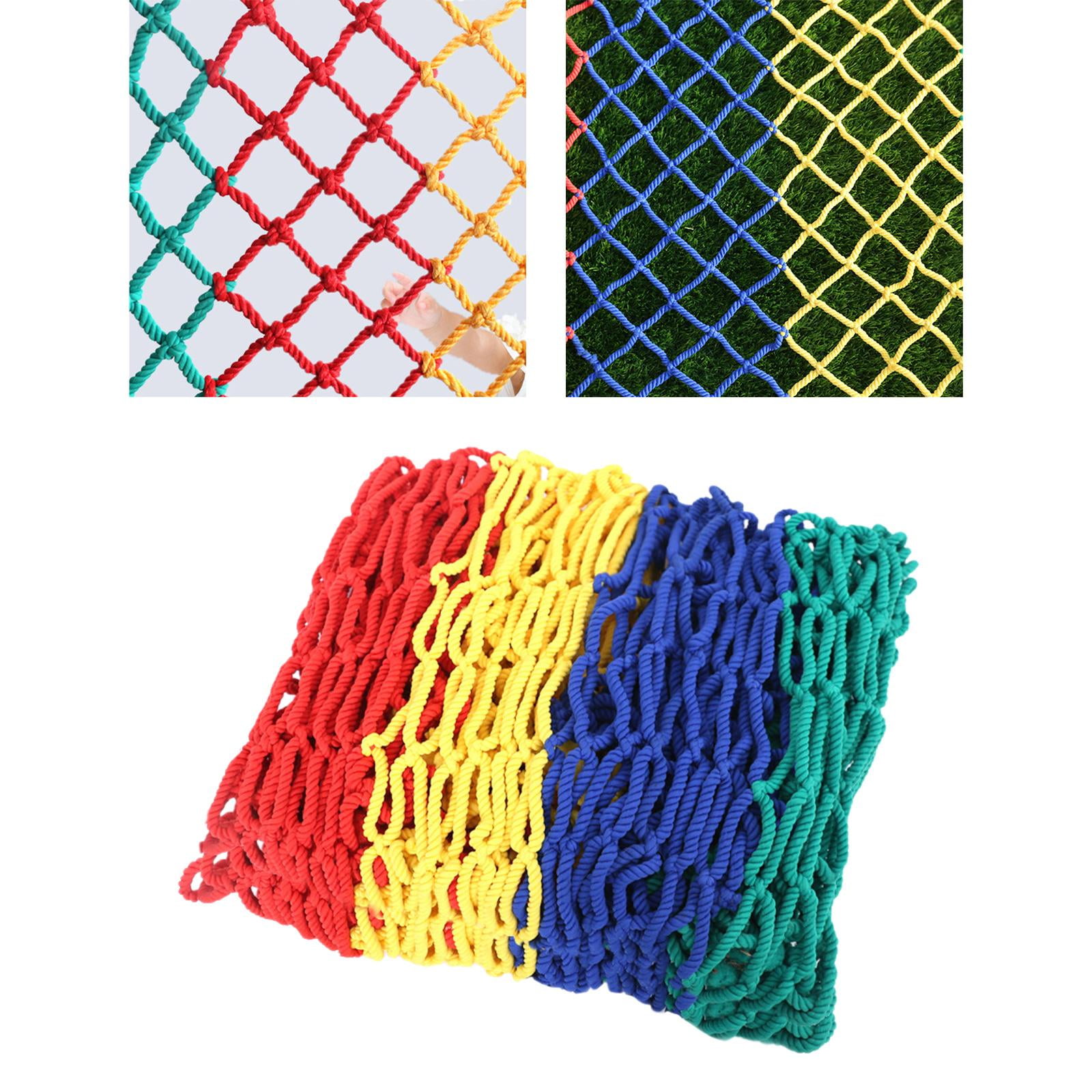 Wswqop Children's Rope Net Garden Net Trellis Balcony Rope Net Anti- Climbing Cargo Net 1x5m 10cm