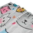 thumbnail image 3 of Yayeee Shower Curtain with Hooks 72"x72" Waterproof Fabric Bathroom Hanging Decor, Cute Cat Pattern, 3 of 5