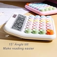 thumbnail image 4 of Calculadora SaharaCase de escritorio con batería y energía solar de 12 dígitos, color morado, 4 of 9