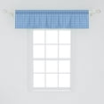 thumbnail image 2 of Ambesonne Kitchen Window Valance, Picnic Style Motif, 54" X 12", Violet Blue White, 2 of 3