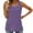 Purple, variant on Loopsun Womens Summer Top Plus Size, Tank Tops for Women, Women's Fashion Casual Comfortable Loose T-shirt Sleeveless Top White XXXL