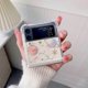 thumbnail image 2 of Z Flip 5 Clear Case, Soft Clear Flexible Rubber Planet Space Stars Sparkle Case Girls Women Glitter Shockproof Protective Case, 2 of 4