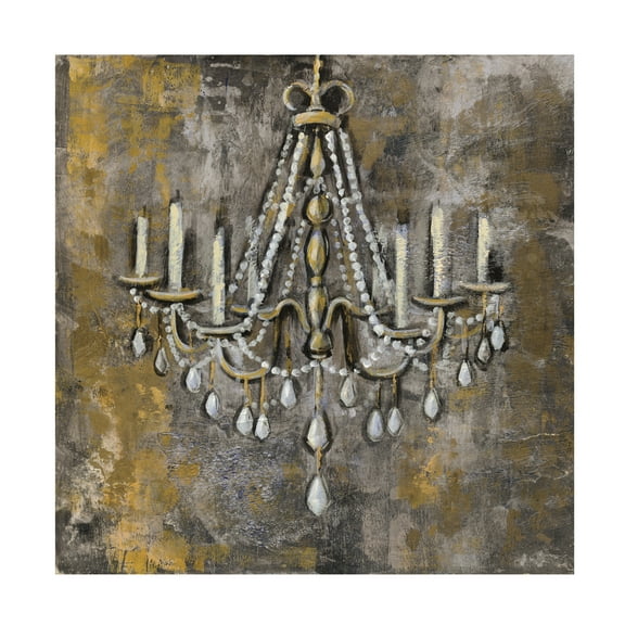Trademark Fine Art 'Vintage Chandelier II' Canvas Art by Silvia Vassileva