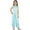 Light Blue, variant on iEFiEL Kids Girls Casual Chiffon Floral Lace Romper Halter Sleeveless Wide Leg Jumpsuit for Dance Pageant Gown Pink 14