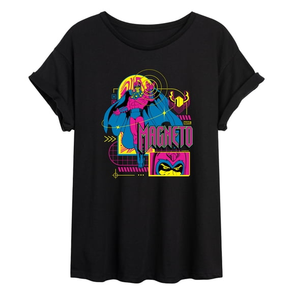 X-Men - X-Men Magneto Vaporwave Oversized Graphic T-Shirt