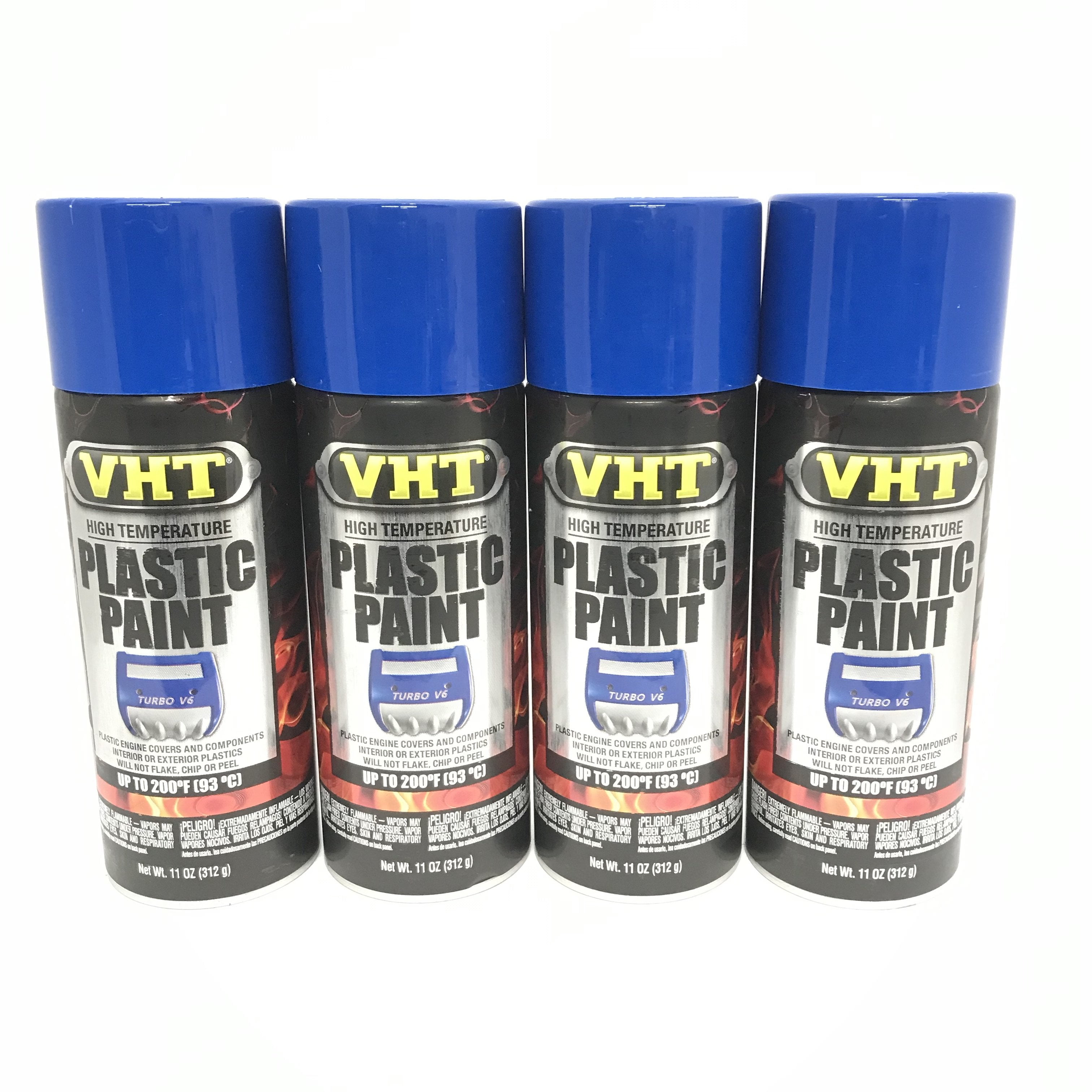 VHT SP8224 PACK High Temperature GLOSS BLUE Plastic Paint 11 oz
