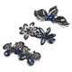 thumbnail image 1 of Pasadores para el cabello Unique Bargains pinzas brillantes 3 piezas Azul Negro, 1 of 7