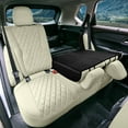 thumbnail image 6 of For 2021-2024 Nissan Rogue S SV SL Platinum Midnight Ed. FH Group Neoprene Custom Fit Car Seat Covers Waterproof  Solid Beige - Rear, 6 of 6