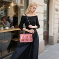thumbnail image 5 of FORMRS Women Crossbody Purse with Chain Strap Vegan Leather Shoulder Handbag, Pink Doughnuts, 5 of 7
