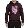 thumbnail image 2 of Wild Bobby, Shore Surfer Betty Boop Betty Boop Unisex Hoodie Sweatshirt, Brown, Large, 2 of 5
