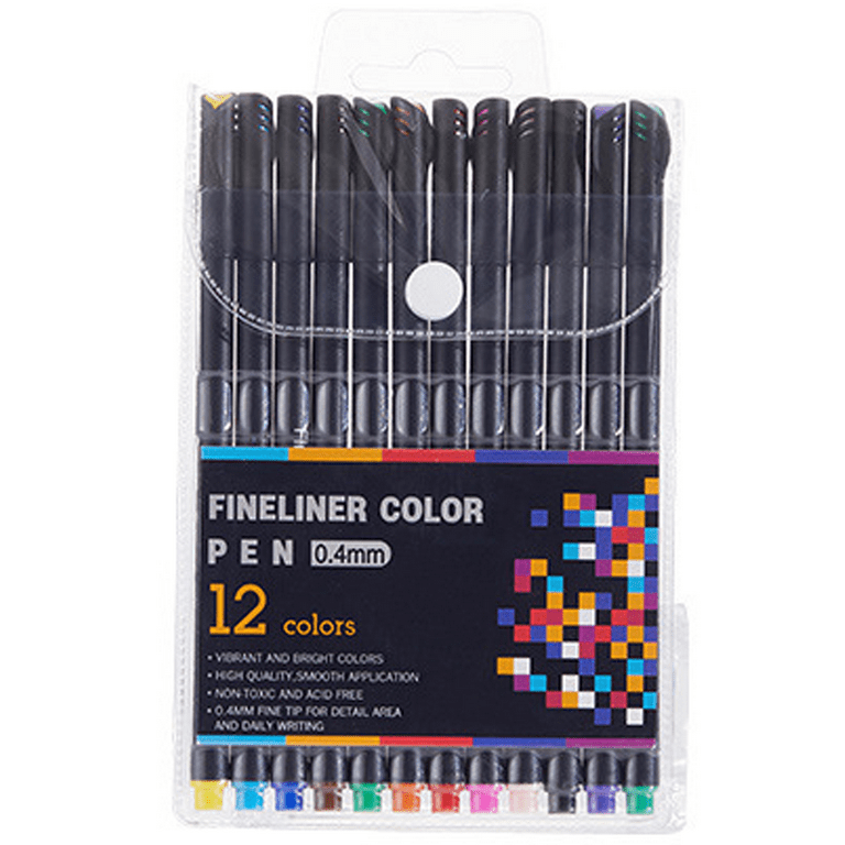 Colored Pens Journal Pens Fineliner Pens Fine Point Drawing Pens Fine Tip  Pens for Journaling Planner Note Taking Adult Coloring Books Porous Fine