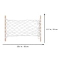 thumbnail image 2 of FENGGUIQU 1 Set Macrame Fruit Hammock Cotton Rope Wood Metal Indoor Outdoor Homeowners Decorators Bohemian Style, 2 of 8