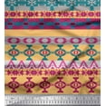 thumbnail image 1 of Soimoi Crepe Silk Fabric Ikat Southwestern Print Fabric by Yard 42 Inch Wide, 1 of 1