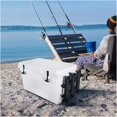 thumbnail image 3 of Ship Fittings Portable Lightweight Fishing Rod Portable Plastic Rack Pole Tube Mount Bracket Socket Fishing Marine Yacht Boat Accessorie Marine Hardware(Orange-1pcs), 3 of 3