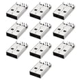 thumbnail image 1 of Unique Bargains PCB USB Connector A Type 2.0 Male Jack 90 Degree Straight Insert Sinking Plate 10Pcs, 1 of 4