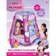 Minnie Mouse Preschool Indoor Inflatable Ball Pit Playland with 20 Soft Flex Balls, Ages 2-4, Pink