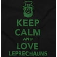 thumbnail image 2 of Keep Calm Love Leprechauns St Paddys Men's Graphic T Shirt Tees Brisco Brands S, 2 of 5