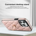 thumbnail image 5 of Case for iPhone 15 Pro,Decase PU Leather Shockproof Case Business Vintage Elegant Protective Back Phone Shell With Ring Kickstand Holder,for iPhone 15 Pro - rosegold, 5 of 7