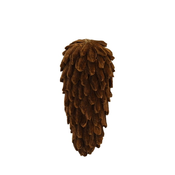 Brown Jumbo Fabric Pinecone Christmas Ornament, 7", by Holiday Time