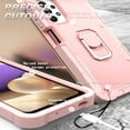 thumbnail image 5 of SaniMore for Samsung Galaxy A72 5G Case with Hidden Bracket Rugged Heavy Duty Protective [Hard PC Back + Silicone Bumper] Shokcproof Anti-drop Tri-layer Hybird Shell for Galaxy A72 5G, Rose Gold, 5 of 7