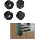 thumbnail image 1 of Clips para espejos, clips de montaje para espejos, 4 soportes para espejos, fijación a la pared para espejos de 3-5 mm de grosor (negro) s202412242356, 1 of 5