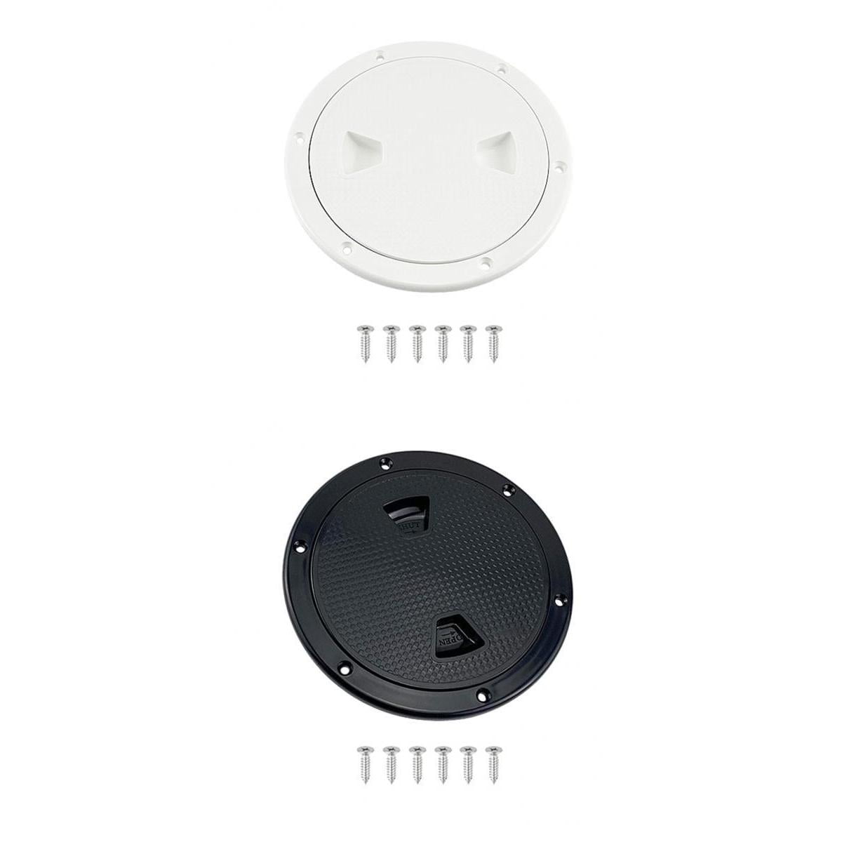 2x 6 Inch Boat Access Port Hatch Cover Cover Plate Circular Screw Out