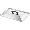 thumbnail image 1 of Stainless Steel Food Tray Cover Convenient Griddle Cover Kitchen Gadget Bbq Plate Cover, 1 of 6