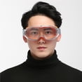 thumbnail image 2 of Yuarrent Gafas a prueba de polvo, antivaho, viento, arena, gris, gafas transpirables para ciclismo, gafas de soldadura, gafas protectoras a prueba de monoculares Naranja Yuarrent OD010663-01, 2 of 6