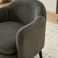 thumbnail image 5 of Ktaxon Corduroy Accent Chair, Deep Seat Armchair with Wood Legs, Comfy Sinlge sofa for Living Room, Bedroom, Reading Nook Dark Gray, 5 of 8