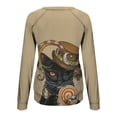 thumbnail image 5 of Hauts pour Femmes Décontractés Élégants 2023 Imprimé Halloween Manches Longues Col Rond Pull Décontracté à Capuche Costumes d'Halloween pour Femmes en Solde, 5 of 5
