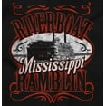 thumbnail image 2 of Mississippi River Riverboat Ramblin Hoodie Sweatshirt Women Men Brisco Brands S, 2 of 6