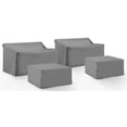 thumbnail image 1 of Pemberly Row Covers 4-Piece Vinyl Outdoor Sectional Cover Set in Gray, 1 of 9