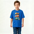 thumbnail image 2 of Boys Graphic T-Shirt Construction Trucks Dumper Kids Tees 100% Cotton Short Sleeve Tops Ages 4-13Y, 2 of 4